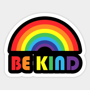 Be Kind Rainbow LGBT Sticker
